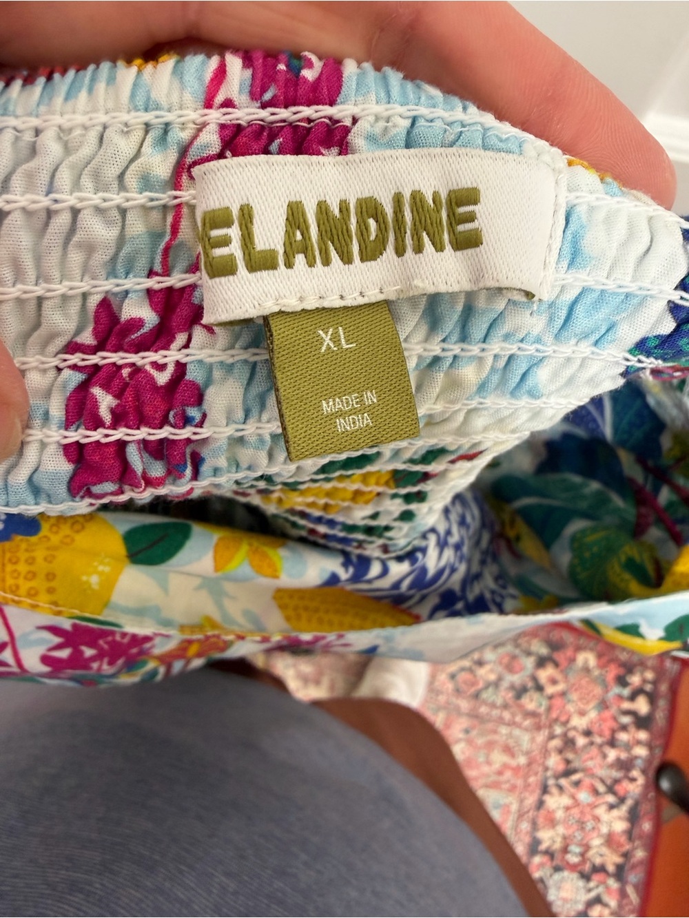 Celandine Anthropologie Multicolor Floral Halter Dress XL - Picture 2 of 7